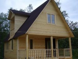 Строительство дома эконом класса из клееного бруса в Кирове