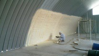 Утепление ангара пенополиуретаном