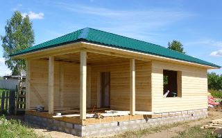 Строительство бани с верандой в Кирове