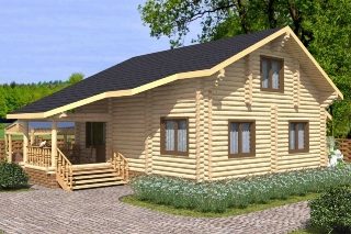 Проекты домов 7х8 из оцилиндрованного бревна в Кирове