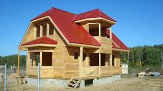 Проекты домов из бруса с мансардой