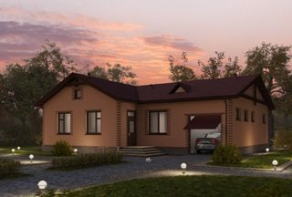 Проекты одноэтажных домов из кирпича в Кирове