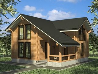 Строительство дома эконом класса из клееного бруса в Кирове