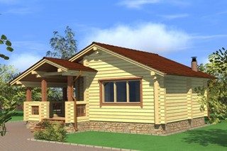 Проекты бань из бруса 3х6
