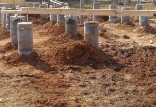 Строительство столбчатого фундамента на глинистой почве под ключ