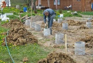 Строительство столбчатого фундамента на глинистой почве под ключ