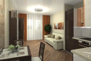 Ремонт студии 28 кв.м в Кирове