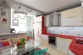 Ремонт кухни 13 кв.м в Кирове под ключ