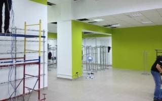 Фото процесса Ремонт общественных помещений в Кирове