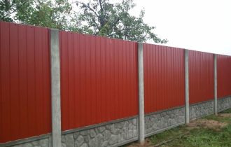 Комбинированный забор под ключ в Кирове